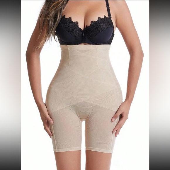 Women's High Waist Shapewear Shorts Tummy Control Compression Slimming - Picture 9 of 11